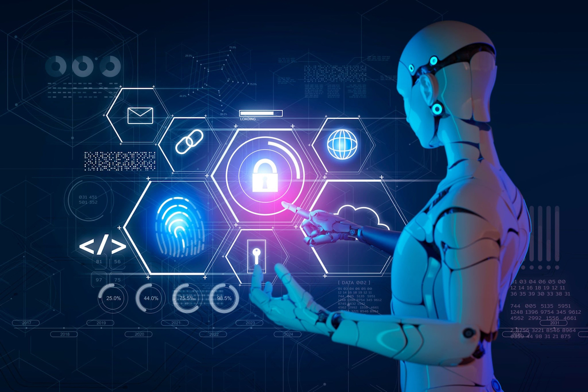Cybersecurity cybercrime internet scam business, Cyber security platform privacy protection 3D AI robot safety icon, computer virus attack defense Cybersecurity cybercrime internet scam business, Cyber security platform privacy protection 3D AI robot safety icon, computer virus attack defense