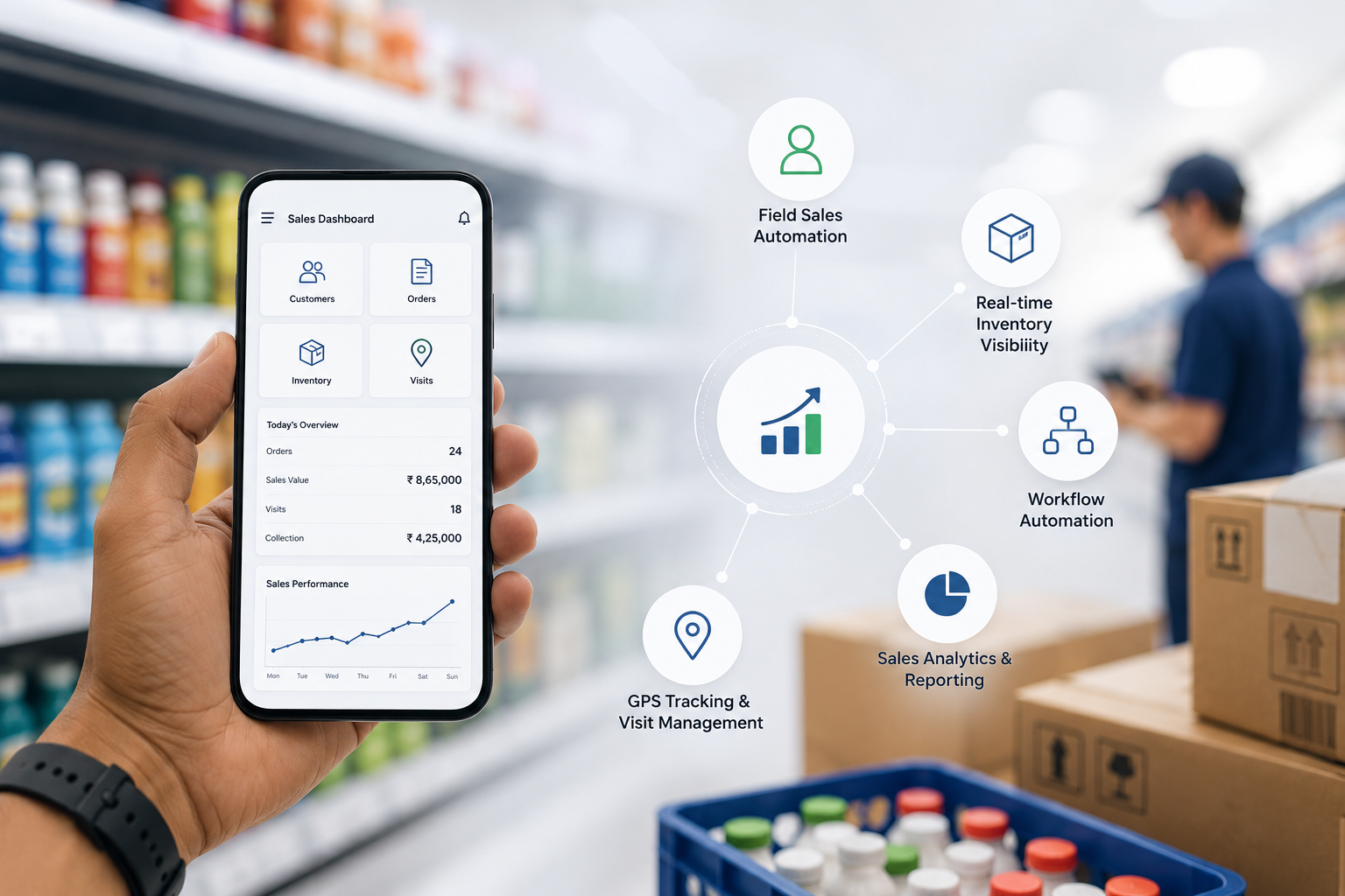 Sales Automation & CRM Transformation for FMCG